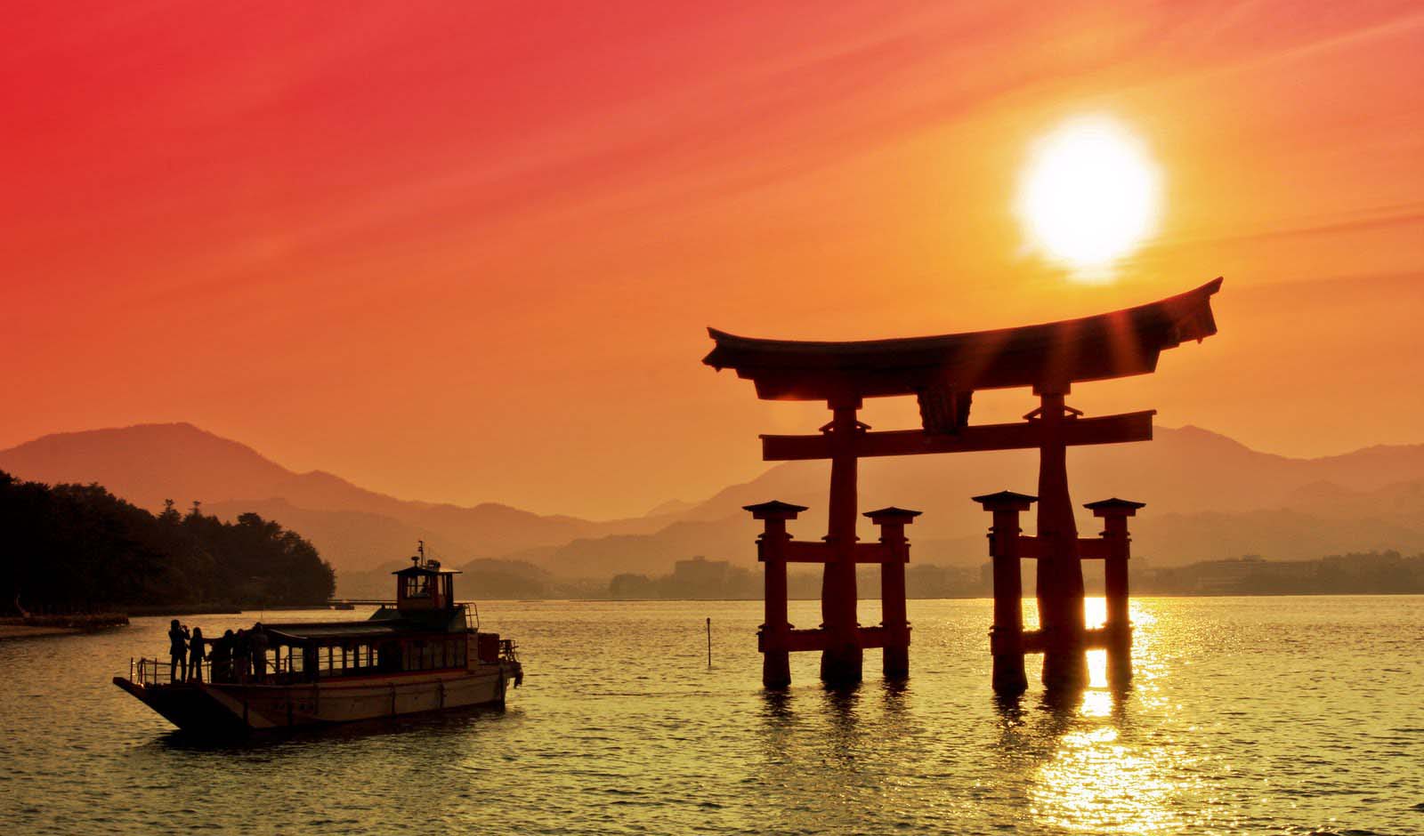 body of water with monument in Japan