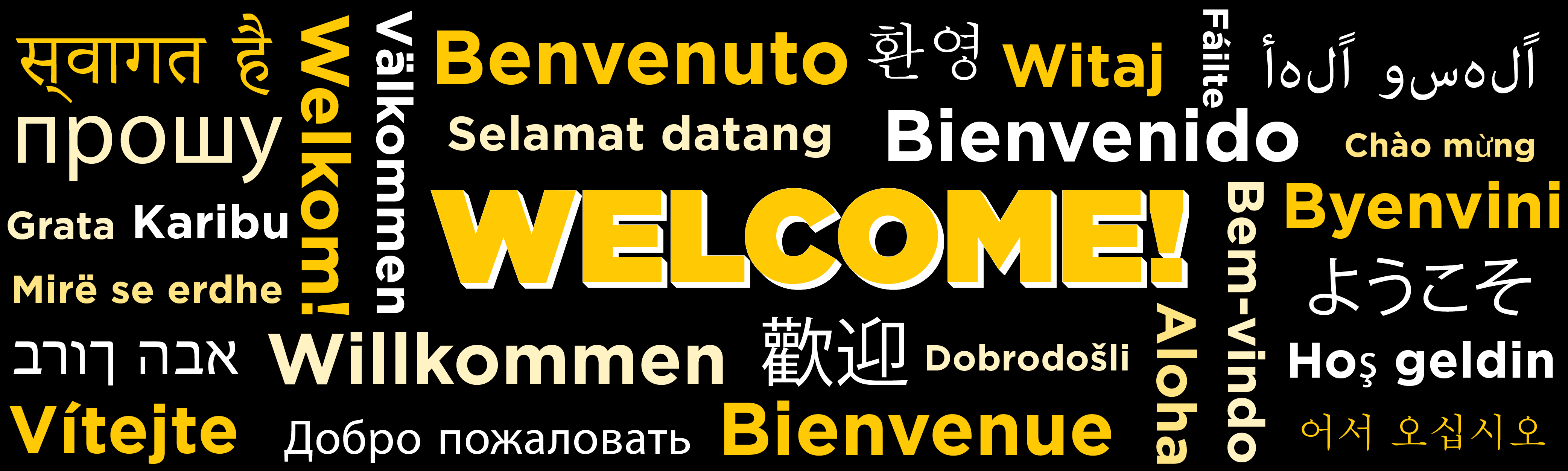 welcome graphic-2-02 Welcome in different languages