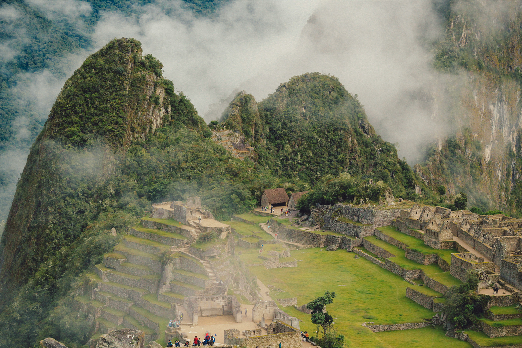 Hablamos Ariel View of Machupichu, Peru