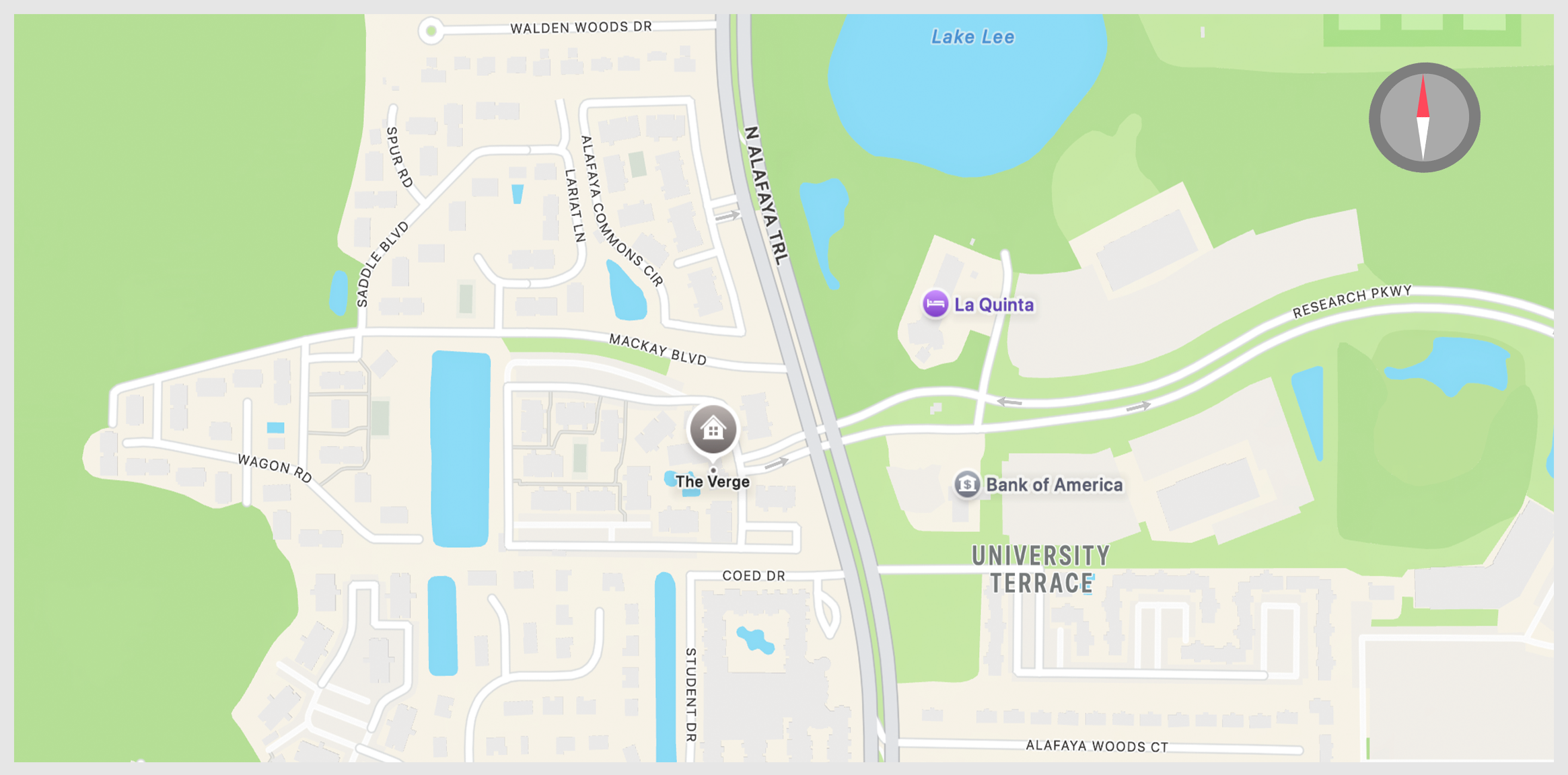 The Verge Housing Map near UCF