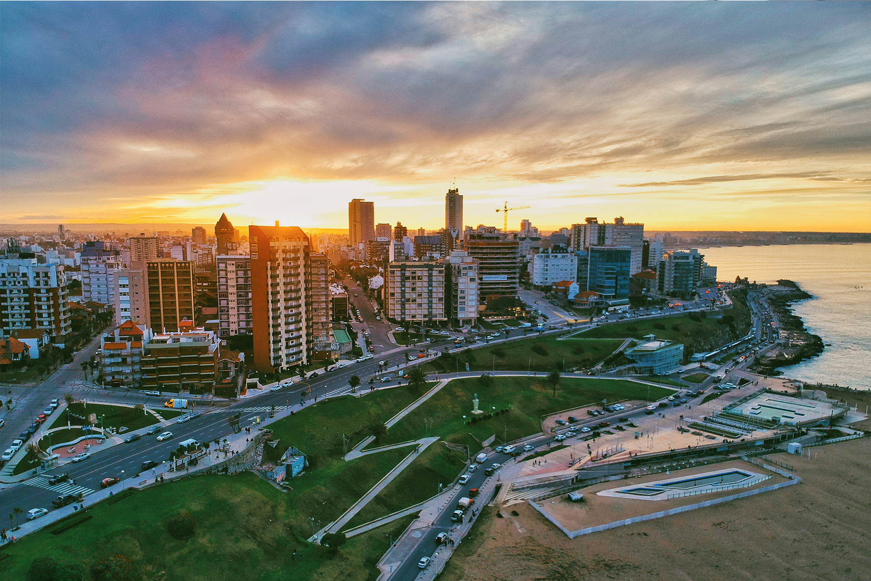 Playa Varese a beach in Mar del Plata, Buenos Aires, Argentina