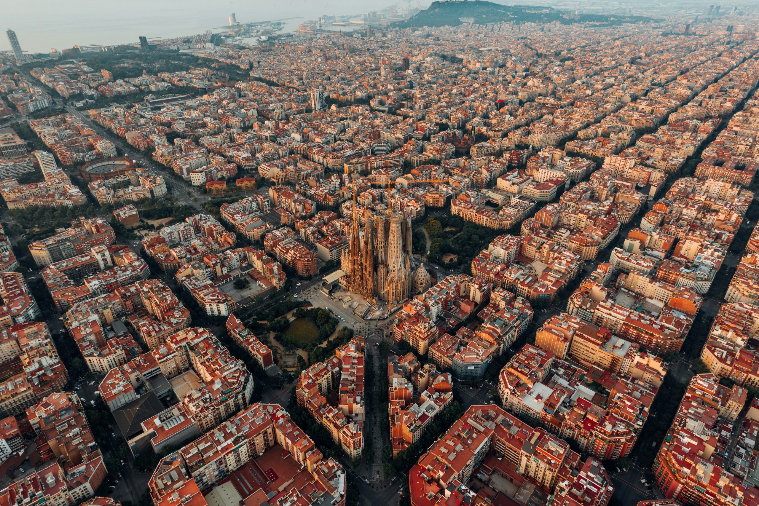 Areal picture of Barcelona