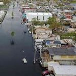 flooded river after hurricane
